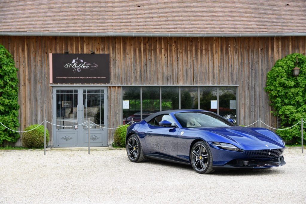 FERRARI Roma Spider - Bleu Tour de France - Cuir Sabbia - 2023