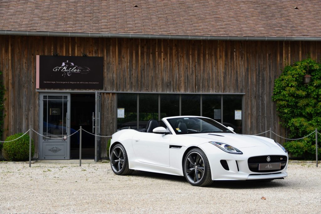 JAGUAR F-Type V6S Cabriolet R-Design - Blanc Polaire - 2013 - Jantes Carbone